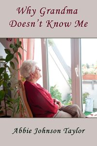 Front cover image contains: elderly woman in red sweater sitting next to a window.